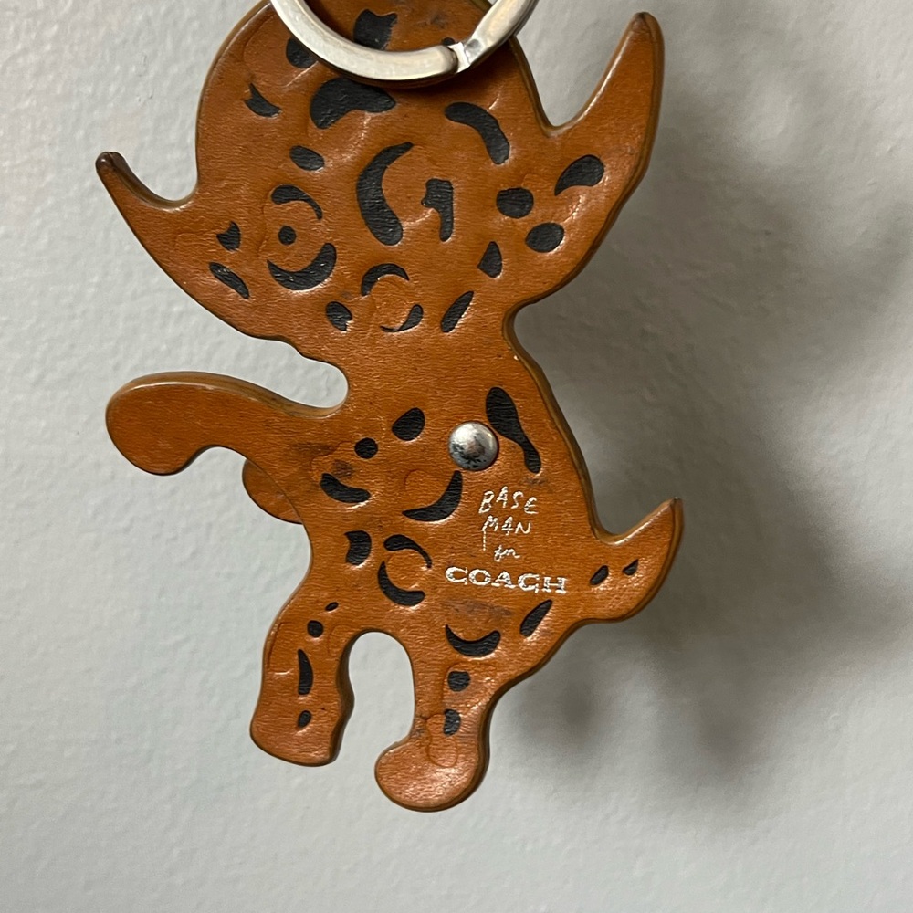 Coach Baseman X Coach Buster Le Fauve Key Ring Purse Bag Charm F58071 Rare - Picture 5 of 12